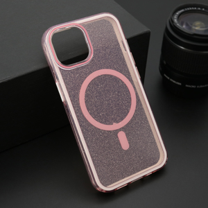 Futrola CRYSTAL MagSafe za iPhone 14 (6.1) roze