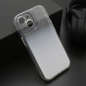 Futrola OMBRE GLITTER za iPhone 15 (6.1) bela