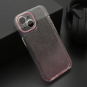 Futrola OMBRE GLITTER za iPhone 15 (6.1) roze