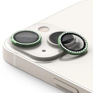 Folija za zastitu kamere DIAMOND za iPhone 15 (6.1)/iPhone 15 Plus (6.7) zelena