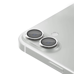 Folija za zastitu kamere DIAMOND za iPhone 16 (6.1)/16 Plus (6.7) srebrna