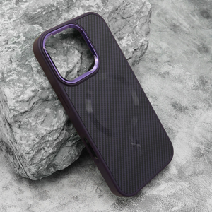 Futrola CARBON MagSafe za iPhone 16 Pro (6.3) ljubicasta (big camera)