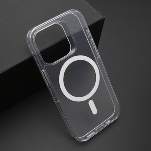 Futrola COLOR FRAME MagSafe za iPhone 16 Pro (6.3) srebrna (providna)