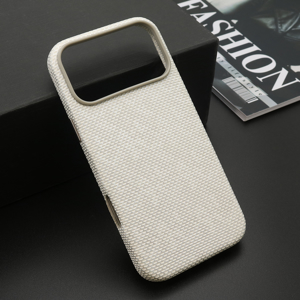 Futrola WOVEN TOUCH MagSafe za iPhone 17 Pro Max (6.9)/iPhone 18 Pro Max (6.9) bela