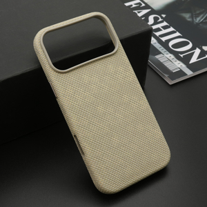 Futrola WOVEN TOUCH MagSafe za iPhone 17 Pro Max (6.9)/iPhone 18 Pro Max (6.9) siva