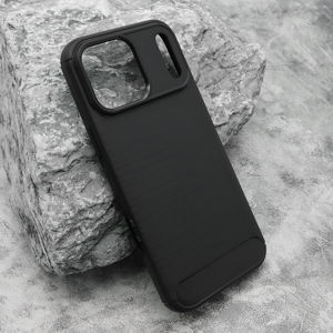 Futrola silikon BRUSHED za iPhone 17 Pro Max (6.9)/iPhone 18 Pro Max (6.9) crna