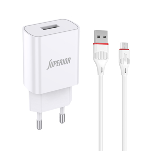 Kucni punjac Comicell Superior CO-DC21 2.1A Micro USB beli