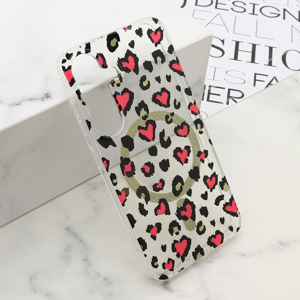 Futrola LEOPARD MagSafe za Samsung S931B Galaxy S25 5G roze