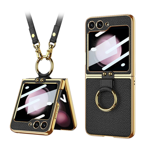 Futrola GOLD EDGE za Samsung F741B/F761B Galaxy Z Flip 6 5G/Z Flip 7 FE 5G crna (GKK case)