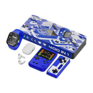 KARLER BASS K35-Combo set (smart watch, konzola sa kontrolorom, Slusalice AirPods Pro 2) plava